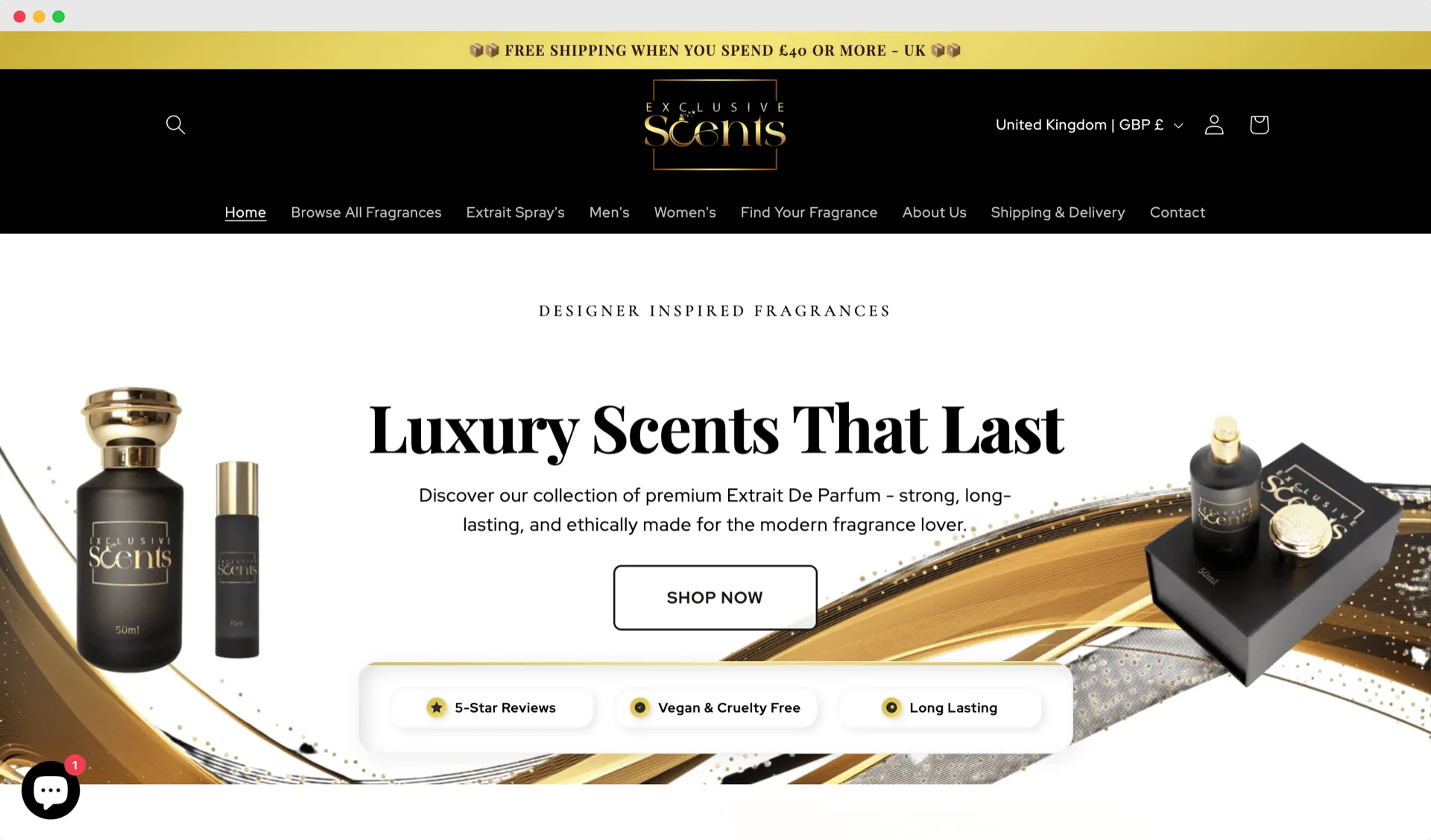 Exclusive Scents E-commerce Success Story