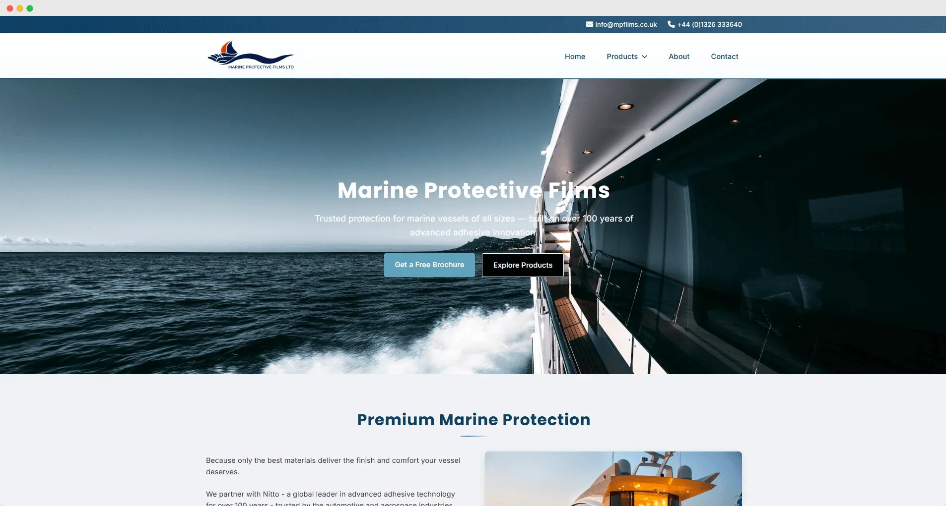 Marine Protective Films Website