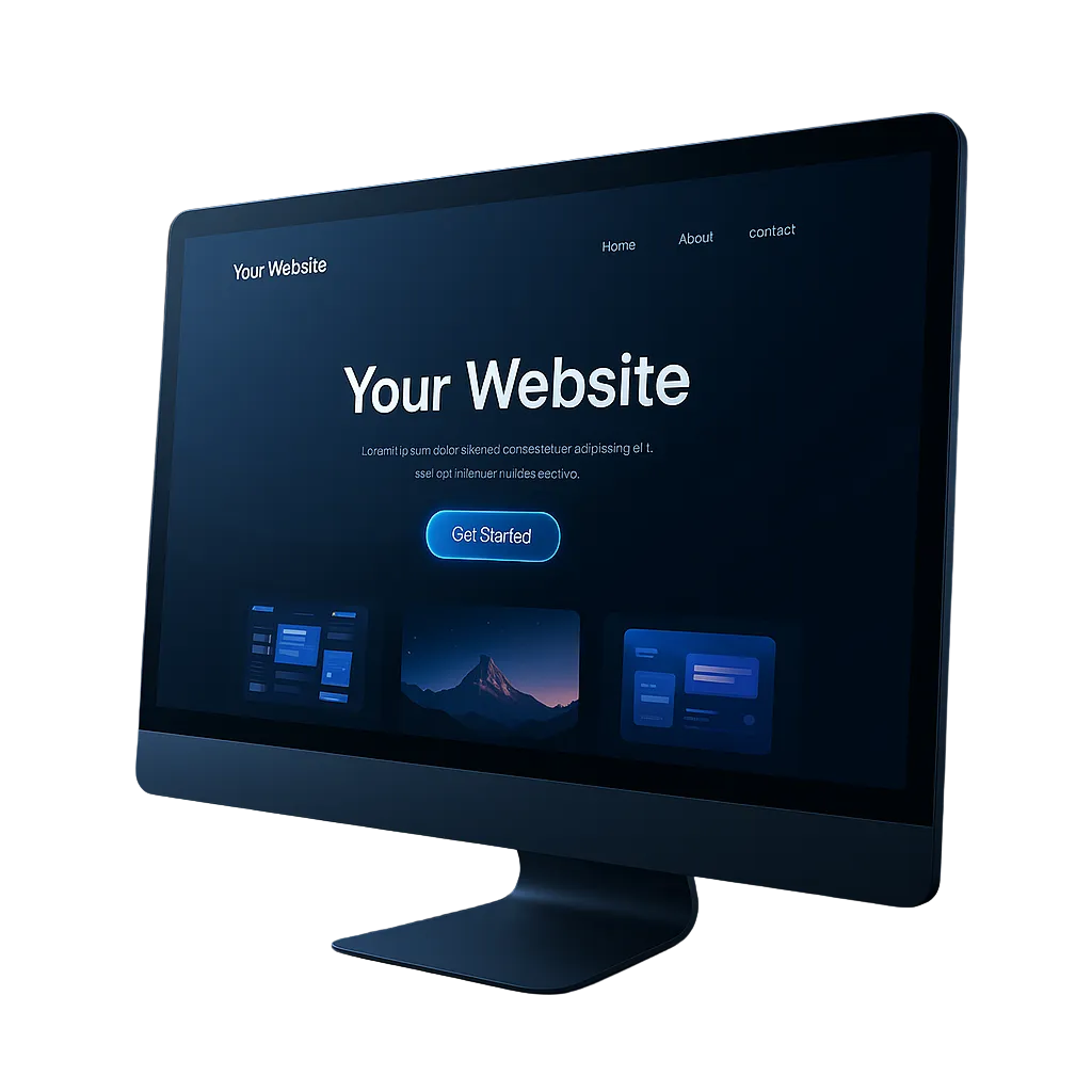 Modern web design showcase